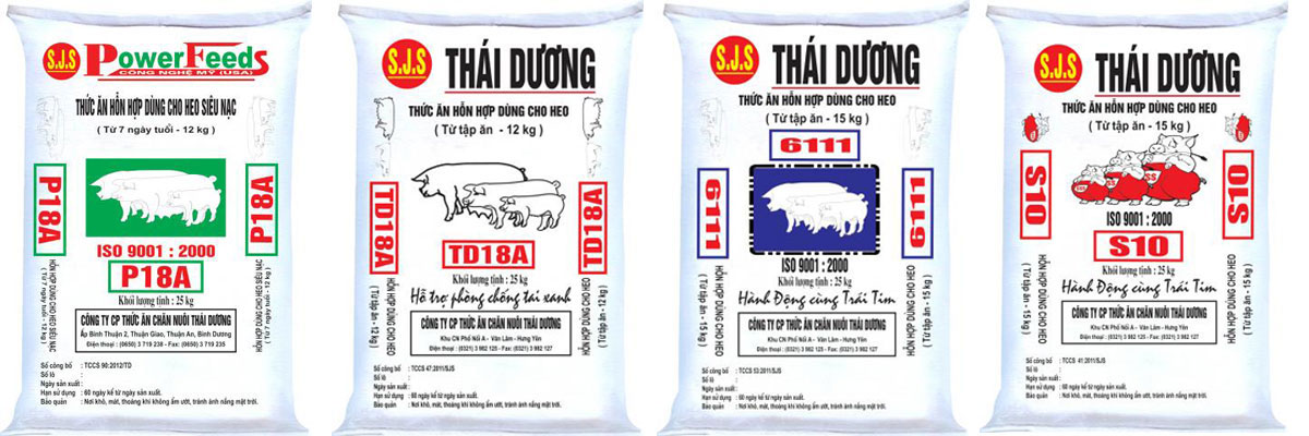 Hỗn hợp dùng cho heo 7 ngày tuổi Thái Dương