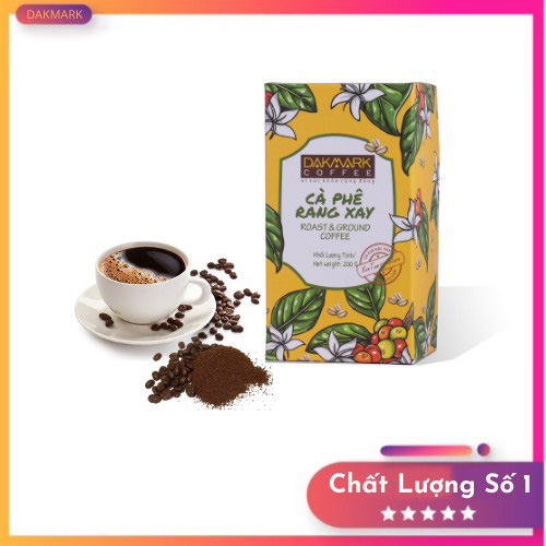 Cà Phê Rang Xay 200g (tặng phin) Dakmark - SP OCOP 4 Sao Quốc Gia