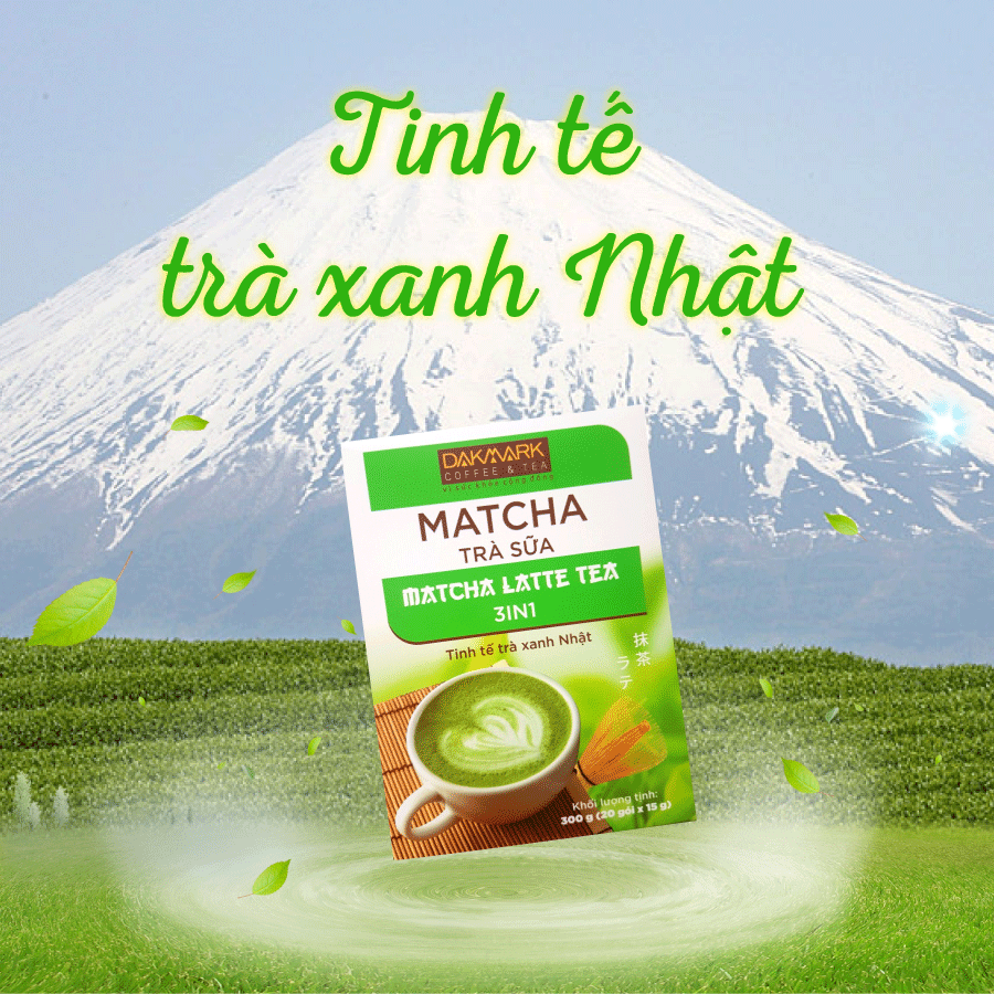 Trà Sữa Matcha 3in1 DakMark - SP OCOP 4 Sao Quốc Gia