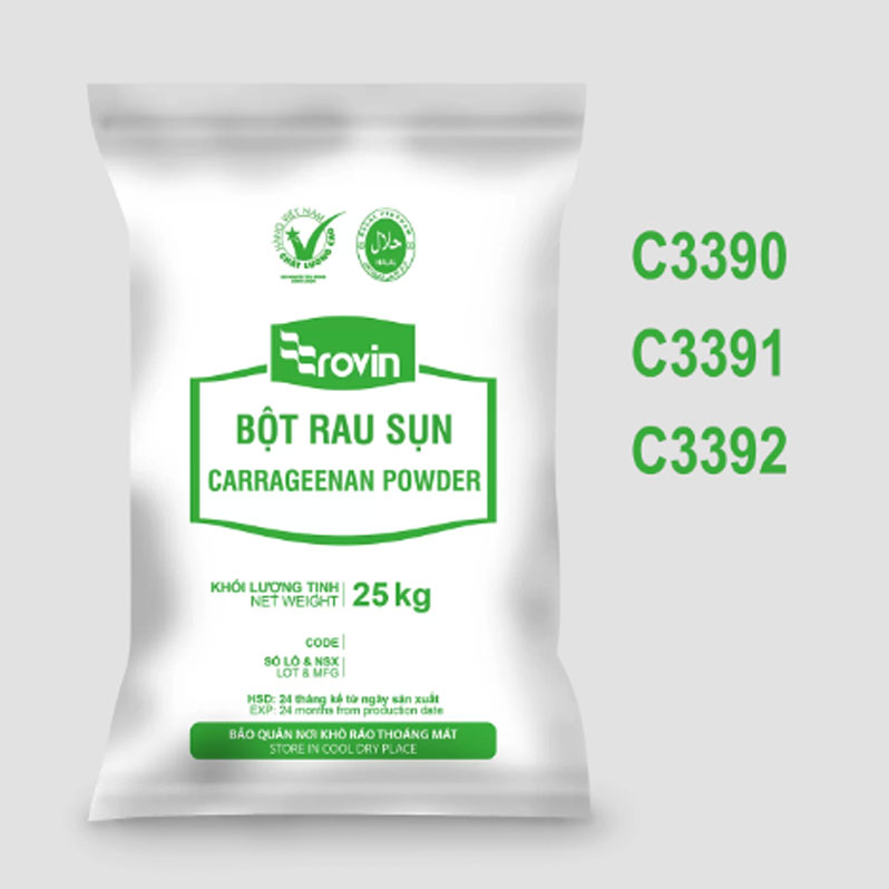 Bột Rau Sụn Carrageenan Rovin Bao 25kg Hoàng Yến - Độc Đáo Và Hấp Dẫn