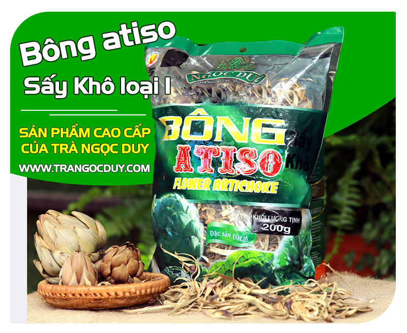 Bông Atiso Sấy Khô Đà Lạt Loại 1 Cao Cấp Chất Lượng Ngọc Duy - Đạt Chuẩn ISO