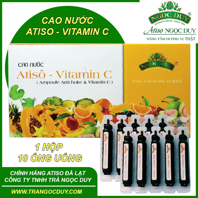 Cao Atiso Vitamin C Dạng Ống Uống Ngọc Duy - Mùi Vị Thơm Ngon, Dễ Uống