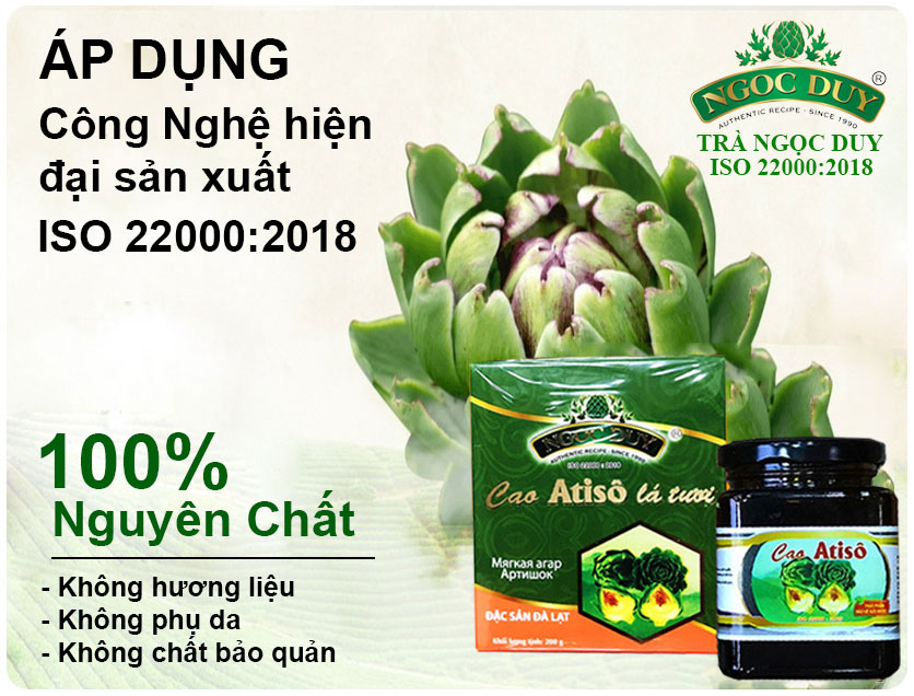 Cao Atiso Lá Tươi 100% Nguyên Chất Tốt Nhất Đà Lạt Ngọc Duy - Giúp Giải Độc Gan