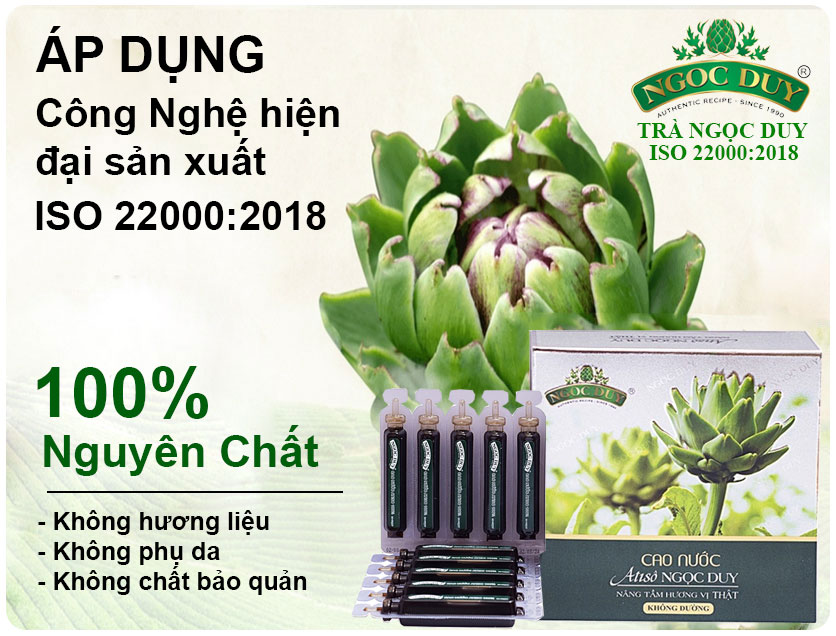 Cao Ống Atiso Cao Cấp 100% Nguyên Chất Ngọc Duy - Đẹp Da, Chống Lão Hóa