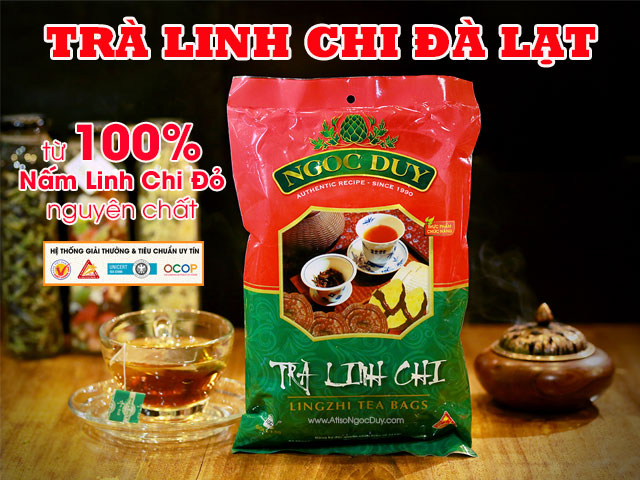 Trà Linh Chi Đỏ Đà Lạt Cao Cấp Ngọc Duy - Tăng Cường Sức Đề Kháng, Hệ Miễn Dịch