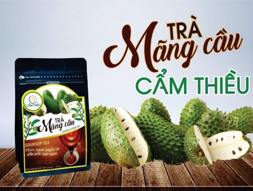 Trà mãng cầu 100g túi đen Cẩm Thiều - SP OCOP 4 Sao Quốc Gia