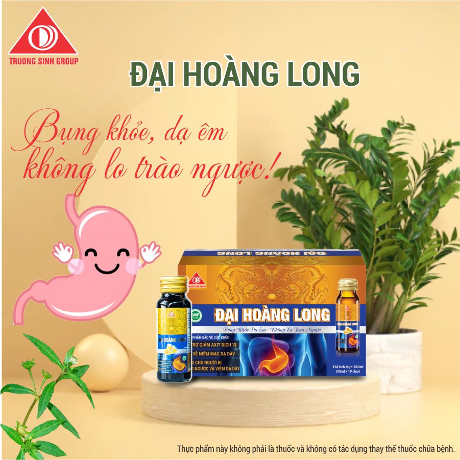 Đại Hoàng Long Trường Sinh - Giúp Hỗ Trợ Giảm Axit Dịch Vị, Bảo Vệ Niêm Mạc Dạ Dày