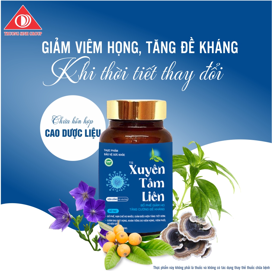 TPBVSK TS Xuyên Tâm Liên Trường Sinh - Nâng Cao Hệ Miễn Dịch