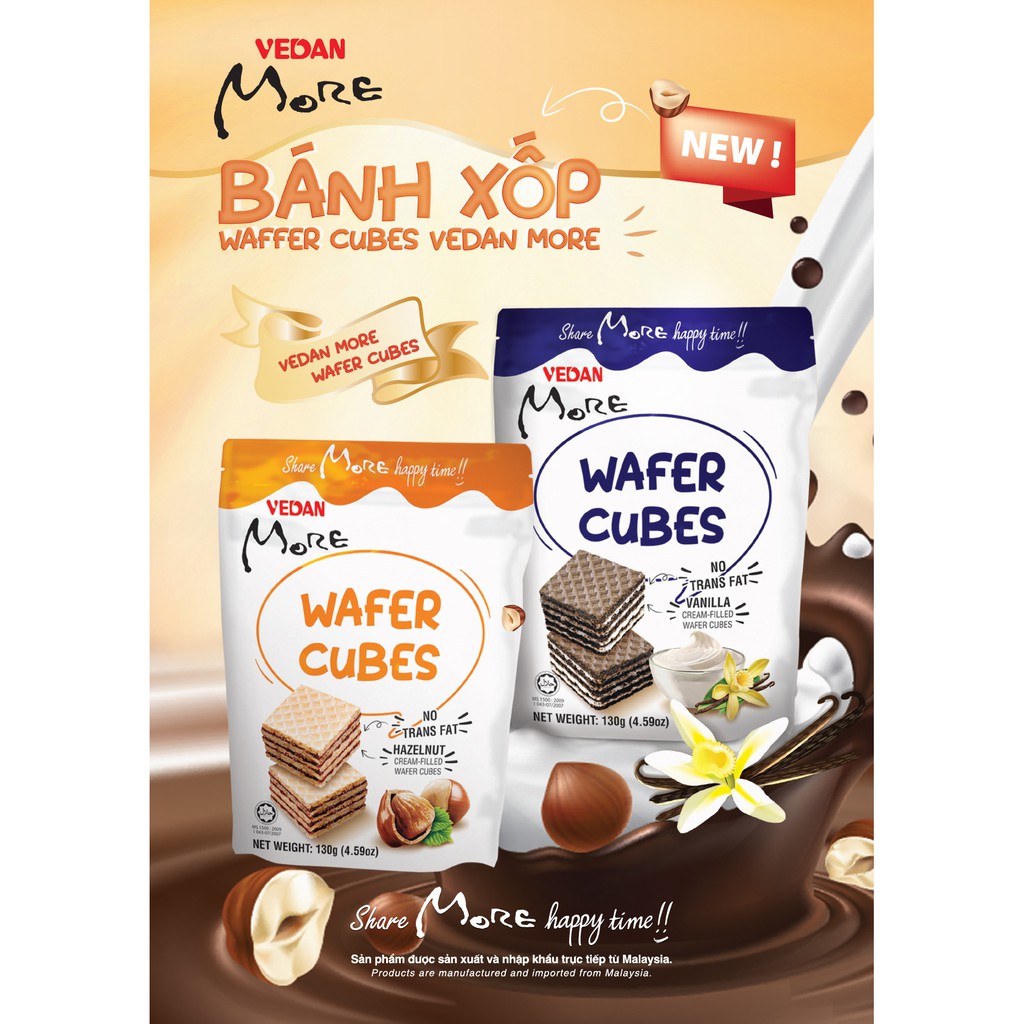 Bánh xốp Wafer Cubes Vedan