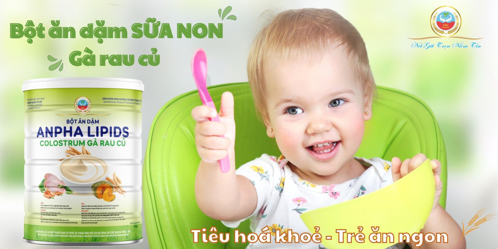 Bột Ăn Dặm Anpha Lipids Colostrum Vì Người Việt - Kích Thích Bé Ăn Ngon Miệng