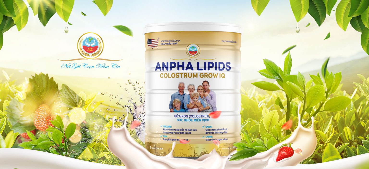 Sữa Non Anpha Lipids Colostrum IQ Vì Người Việt - Cung Cấp Năng Lượng Toàn Diện 