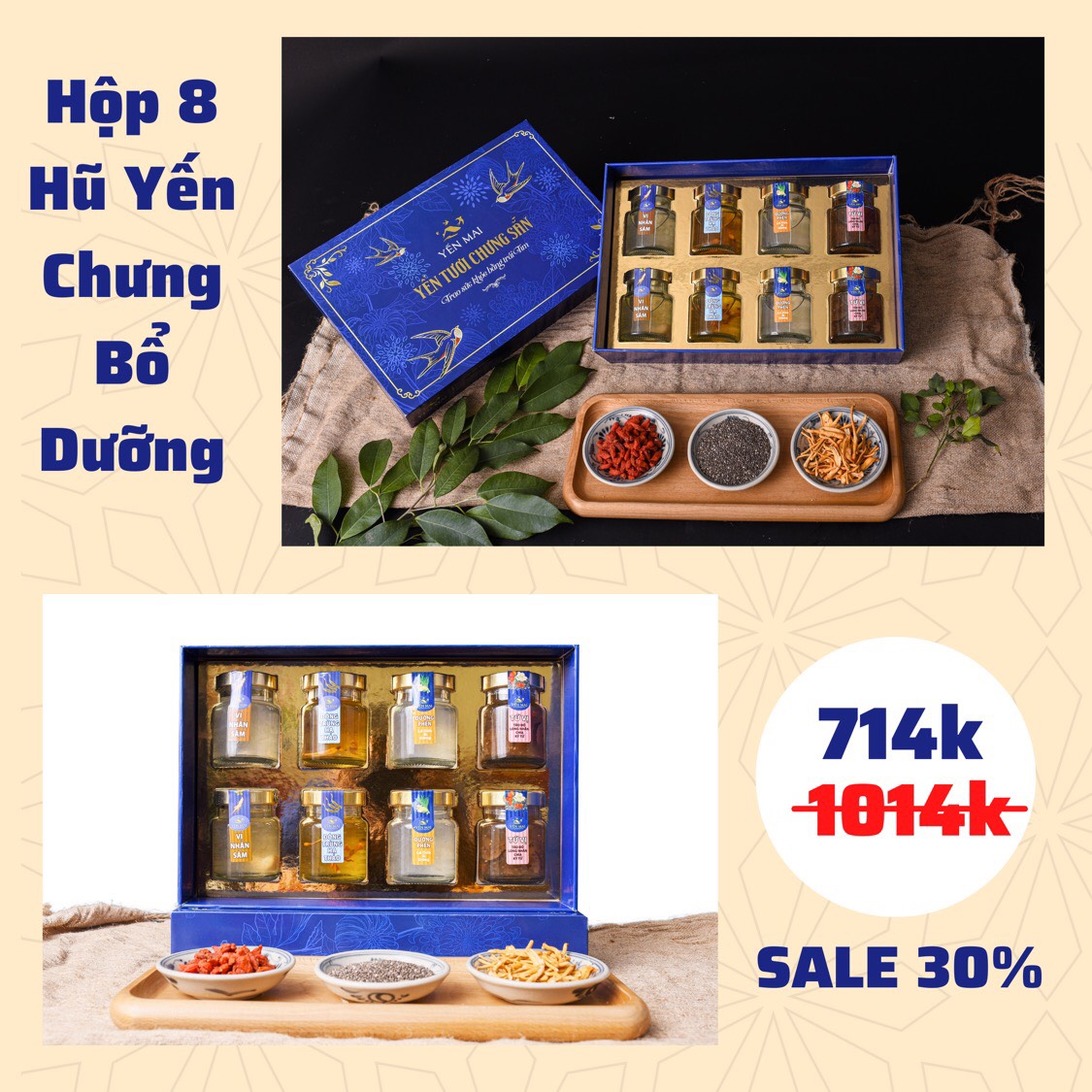 Hộp Quà Bổ Dưỡng Yến Mai - Bổ Dưỡng Và Cao Cấp