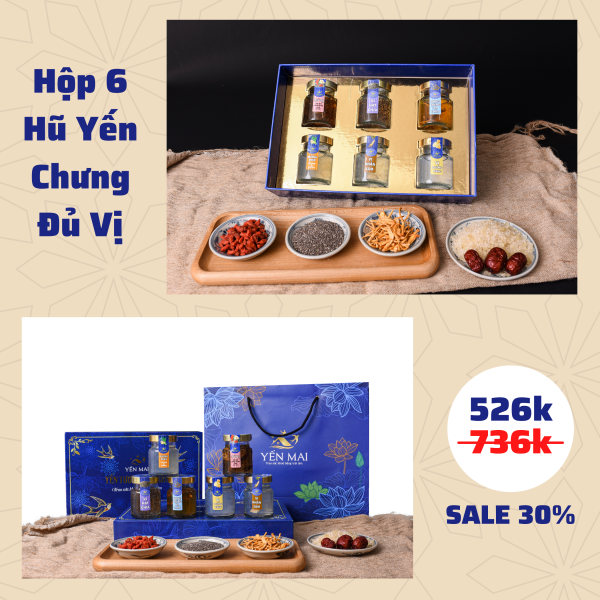 Hộp Quà Yến Chưng Đủ Vị Yến Mai - Thơm Ngon Và Dinh Dưỡng