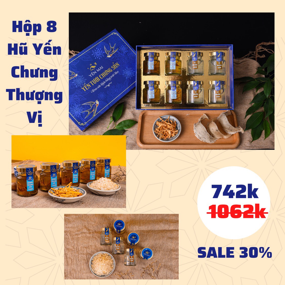 Hộp Quà Yến Chưng Thượng Vị Yến Mai - Trao Gửi Yêu Thương