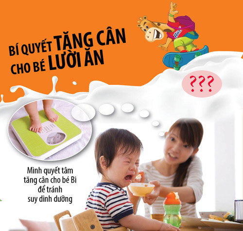 Giải pháp tăng cân cho trẻ còi xương suy dinh dưỡng