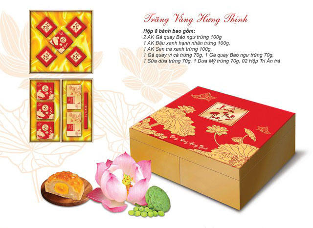 Bánh Trung thu Trăng Vàng Hưng Thịnh Hải Hà