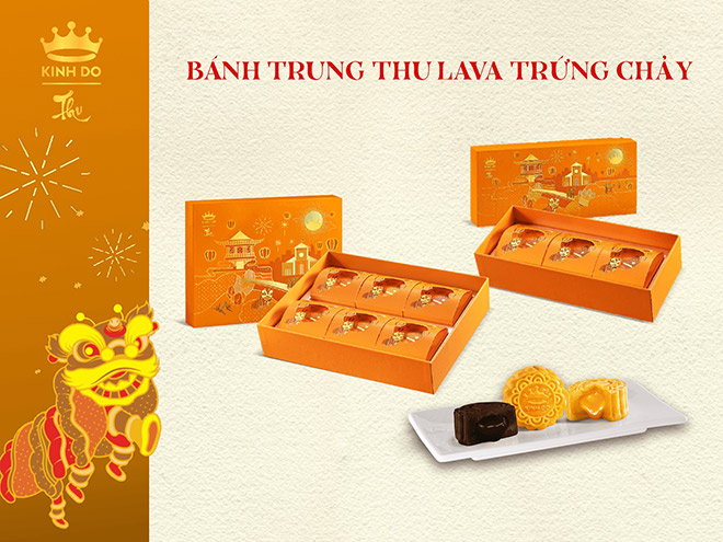 Bánh Trung Thu Trứng Chảy Lava Kinh Đô - Giữ Nguyên Hương Vị Tươi Ngon Và Màu Như Trứng Gà Lòng Đào Hấp Dẫn