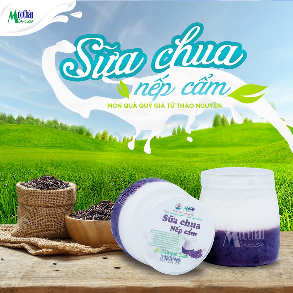 Sữa chua nếp cẩm Mộc Châu