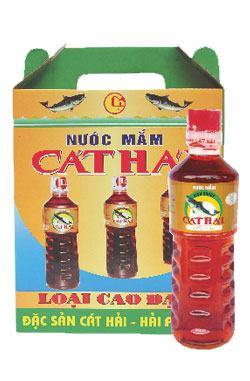 Nước mắm cao đạm Cát Hải chai 500ml hộp 3 chai