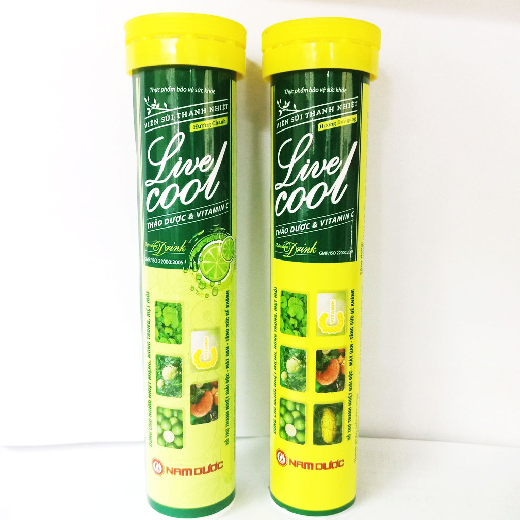 Viên sủi Thanh nhiệt LiveCool - Hỗ trợ giảm các triệu chứng nóng trong, mề đay, dị ứng