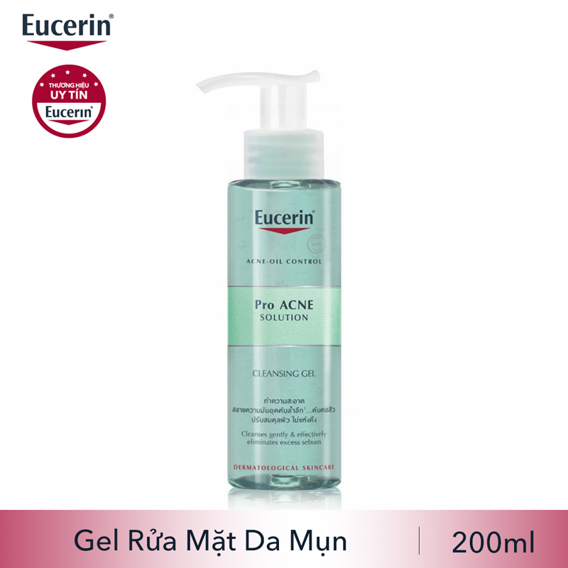 Gel rửa mặt cho da mụn Eucerin ProAcne