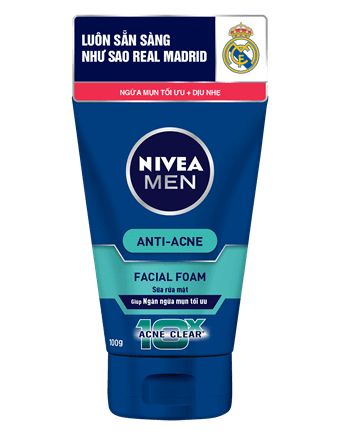 Sữa rửa mặt NIVEA MEN ngăn ngừa mụn