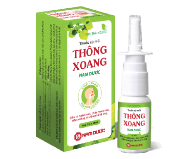 Thuốc xịt Thông xoang Nam Dược - Điều trị nghẹt mũi, chảy nước mũi, viêm mũi, viêm xoang cấp và mãn tính.