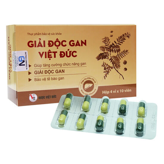 TPCN. Giải độc gan Việt Đức hộp 40 viên