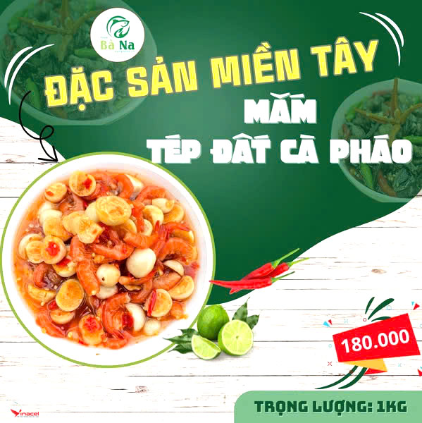 Mắm Tép Đất Trộn Cà Pháo Bà Na Food Giá Sỉ