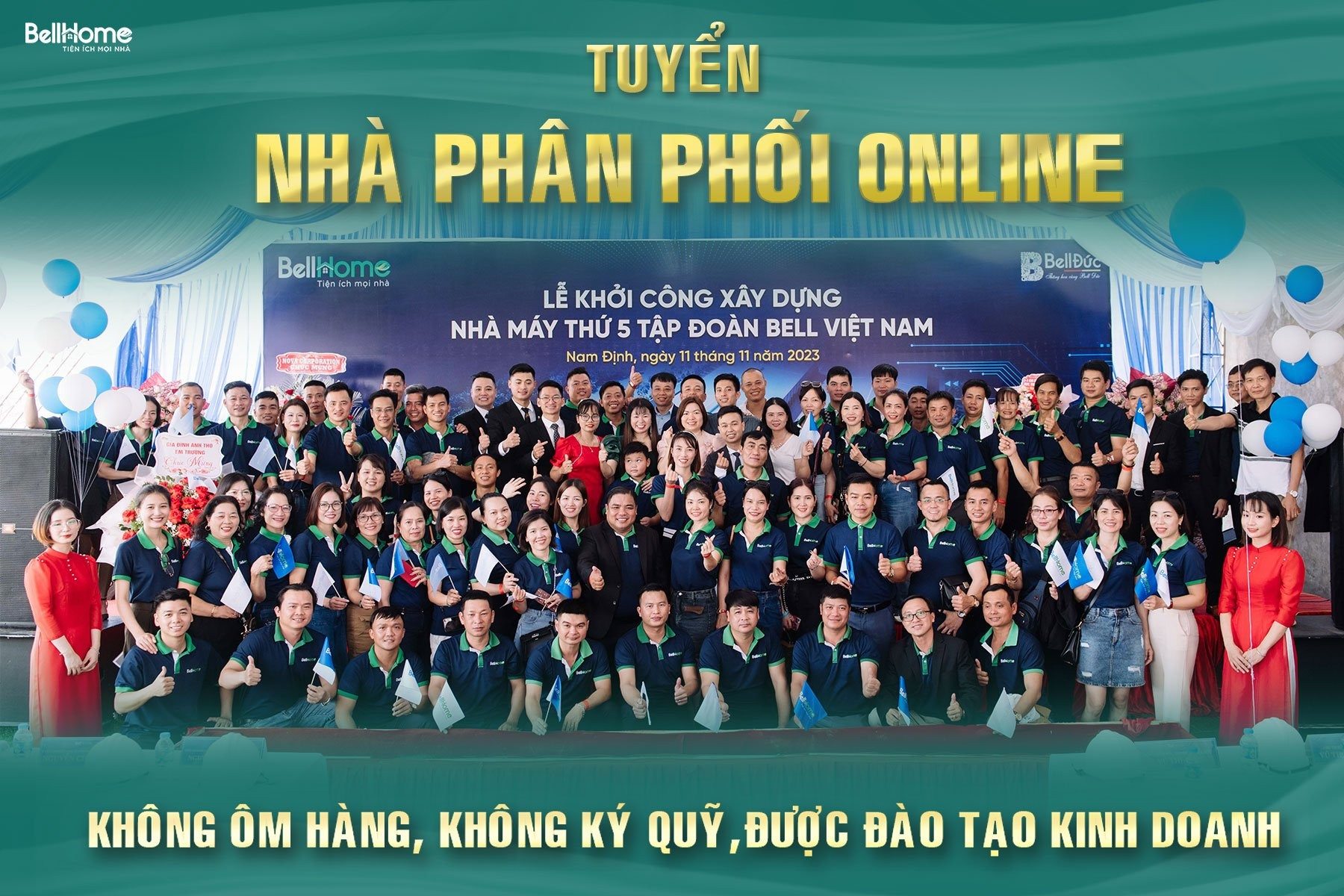 BELL HOME - TUYỂN ĐẠI LÝ OFFLINE VÀ ONLINE, CỘNG TÁC VIÊN TRÊN TOÀN QUỐC