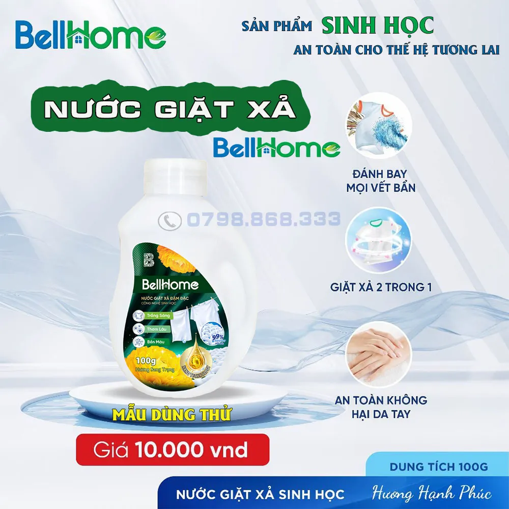 Nước Giặt Xả Công Nghệ Sinh Học Bell Home Giá Sỉ?