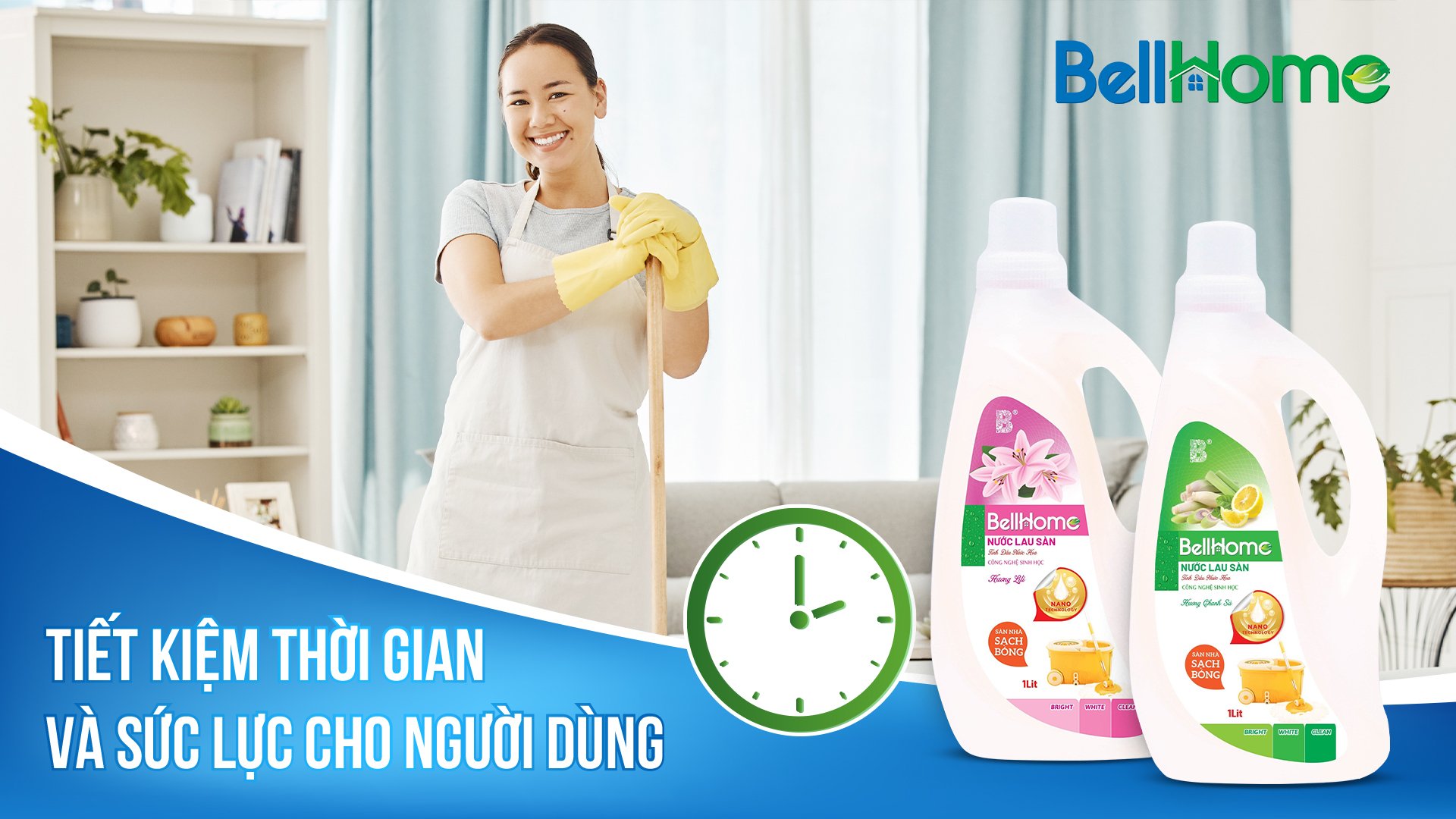 Nước Lau Sàn Công Nghệ Sinh Học Bell Home Làm Sạch Mùi Hôi Không? Mua Đâu Tốt?