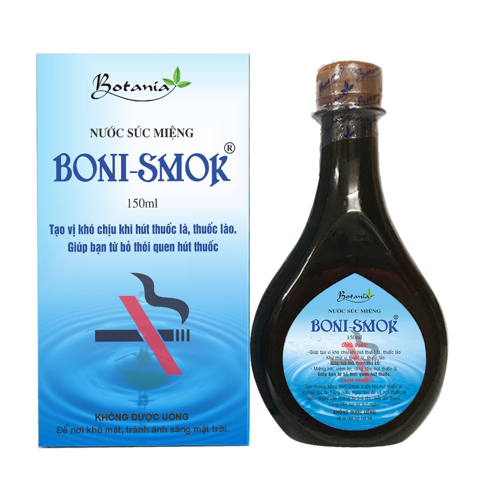 Nước Súc Miệng Boni-Smok Botania – Giúp Bỏ Thuốc Lá