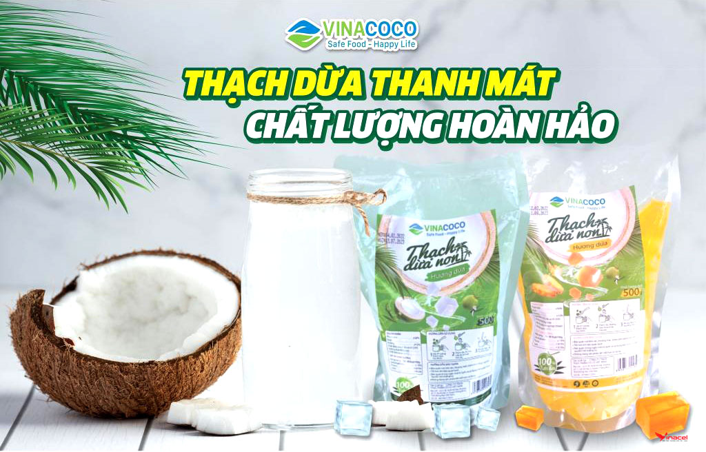 Thạch Dừa Non Hương Dừa Cánh Đồng Việt Giá Sỉ