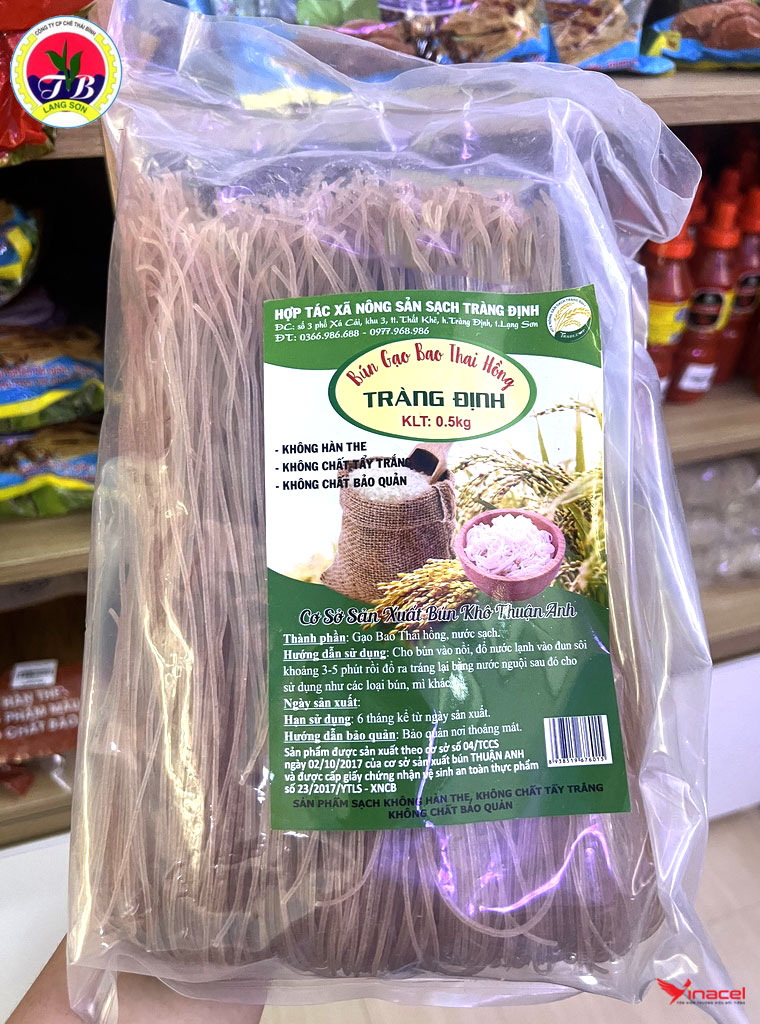 Bún Gạo Bao Thai Hồng Tràng Định Thái Bình - OCOP 4 Sao Lạng Sơn