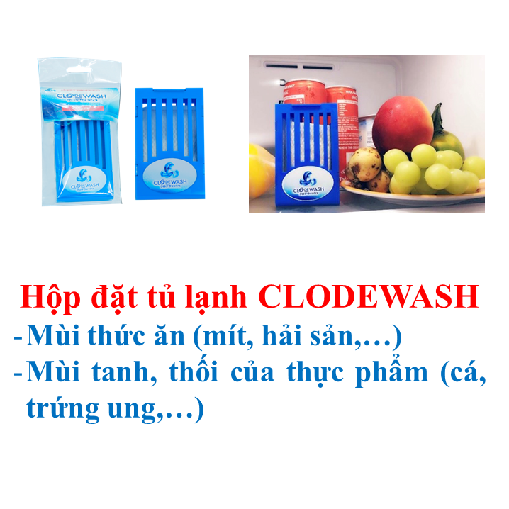 Hộp đặt khử mùi tủ lạnh CLODEWASH Genki 