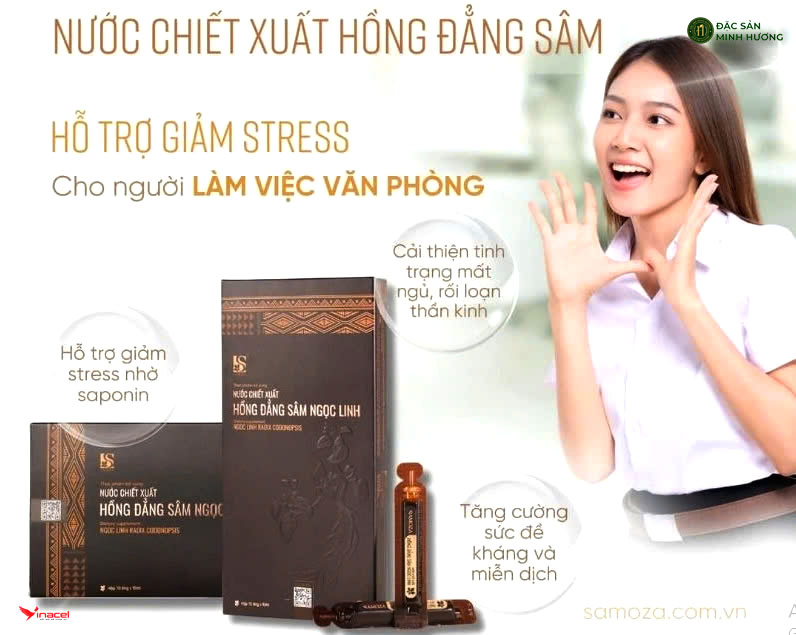 Nước Chiết Xuất Hồng Đẳng Sâm Ngọc Linh Minh Hương Giá Sỉ