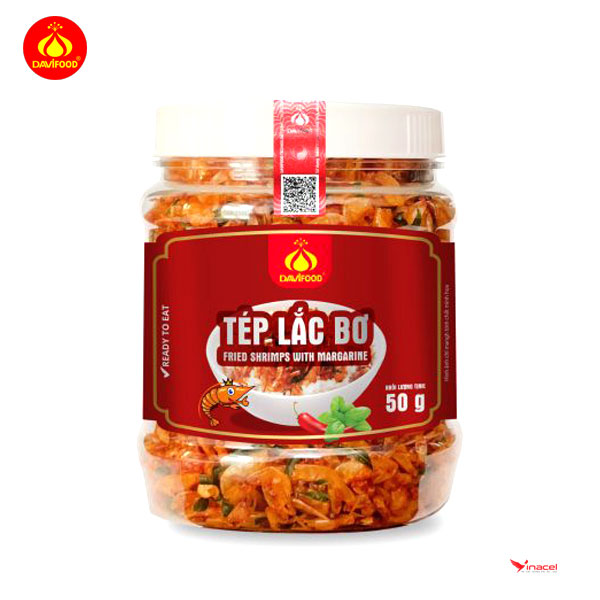 Tép Lắc Bơ Mix Lá Chanh Tươi Davifood – OCOP 4 Sao Đà Nẵng