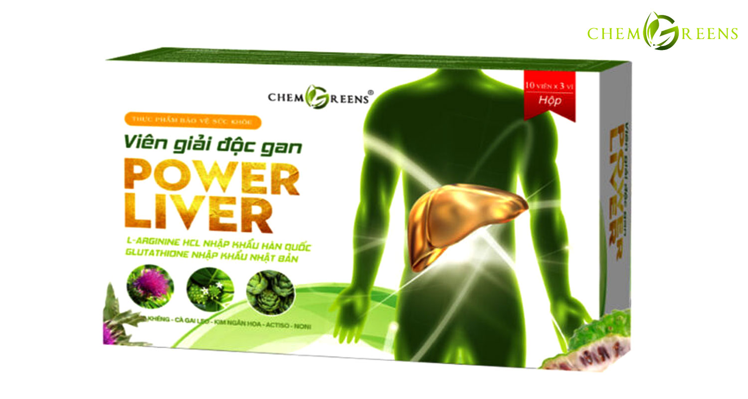 Viên Giải Độc Gan Power Liver Chemgreens - Hỗ Trợ Thanh Nhiệt, Mát Gan