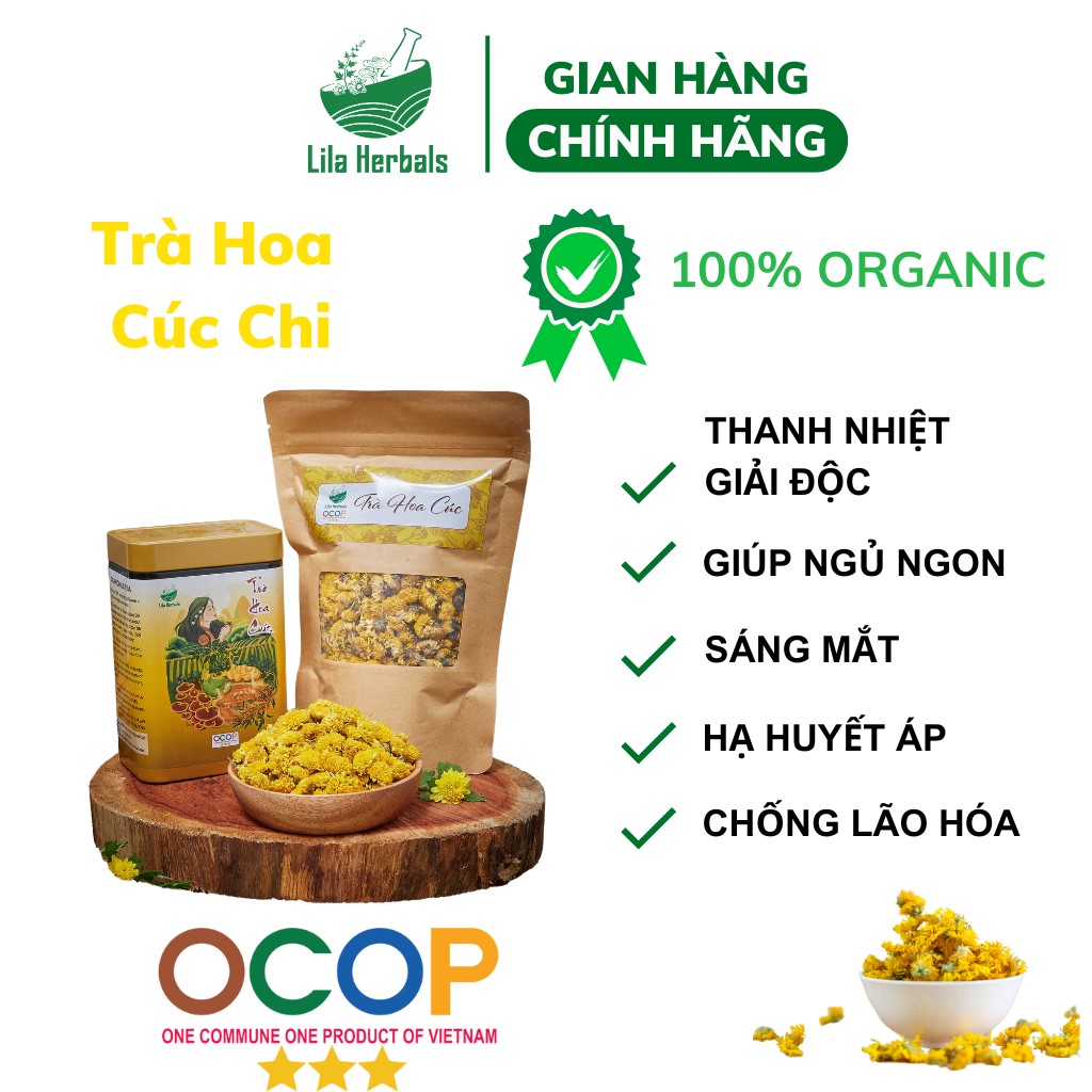 Trà Hoa Cúc Chi Dược Thảo Lila – OCOP 3 Sao Gia Lai