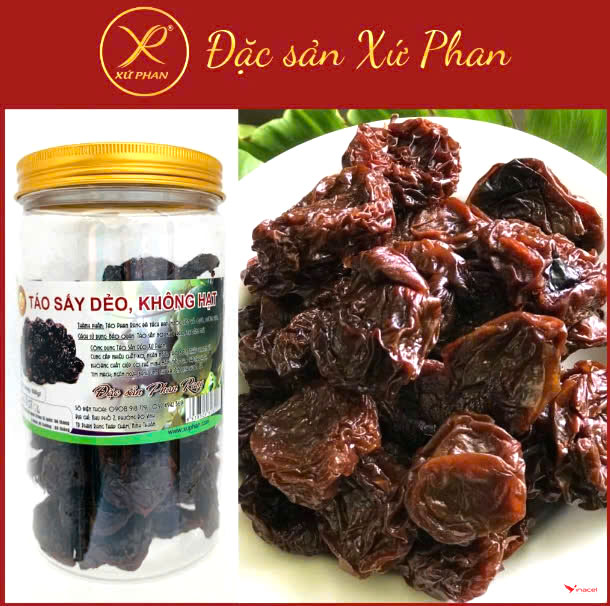 Nho Đỏ Sấy Phan Rang Xứ Phan - Nguyên Hạt, Không Đường