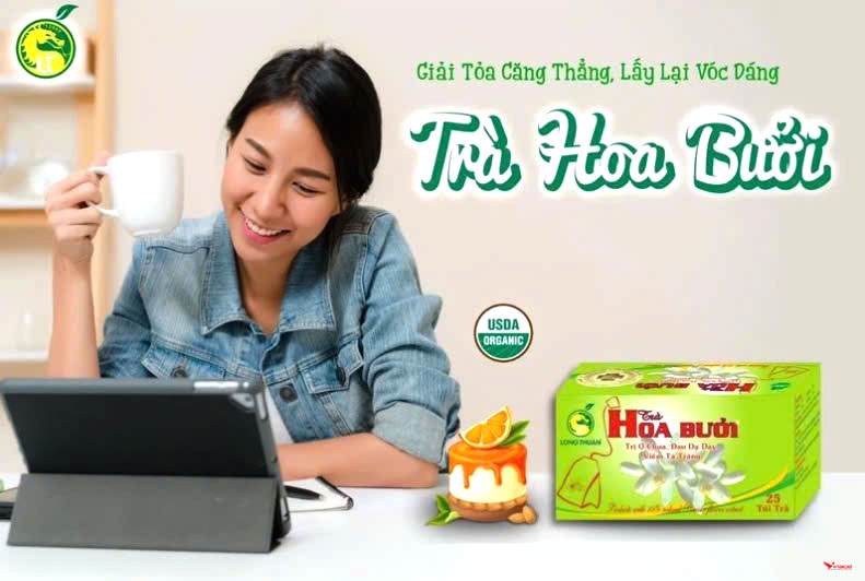 Trà Hoa Bưởi Thảo Dược Long Thuận Giá Sỉ