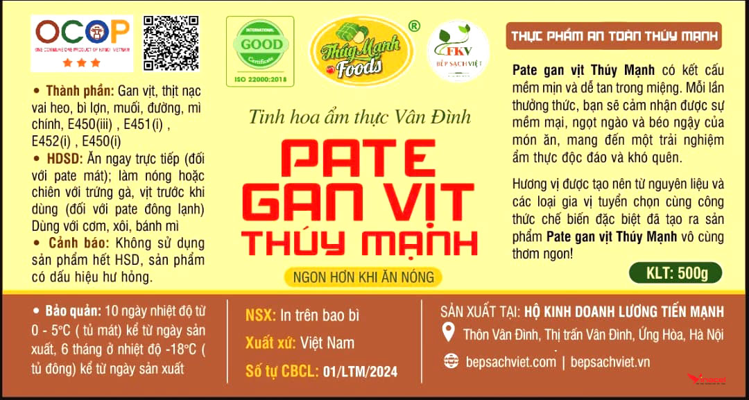 Pate Gan Vịt Vân Đình Thúy Mạnh Mua Ở Đâu Uy Tín?