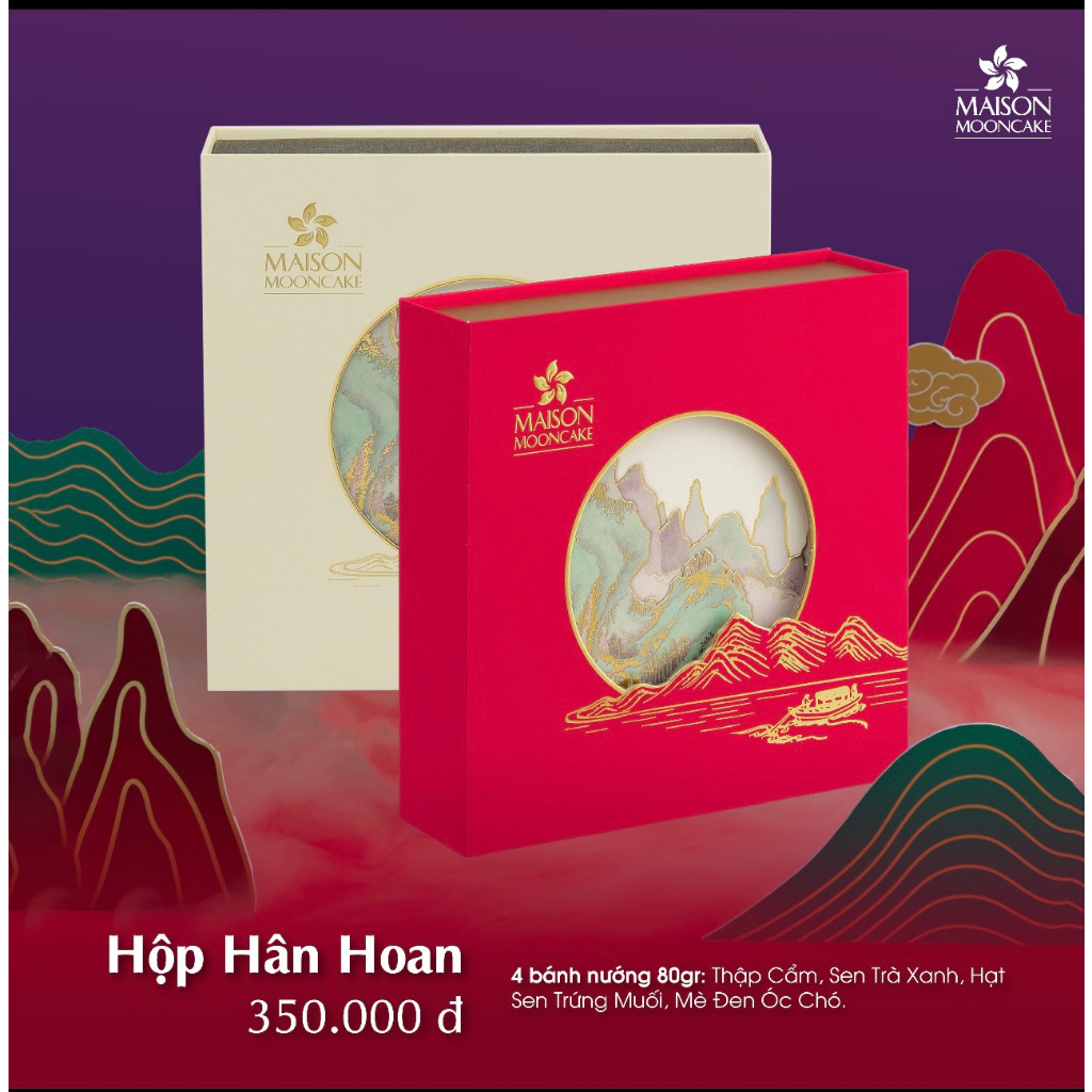 Bánh Trung Thu Maison Mooncake - Hộp Hân Hoan