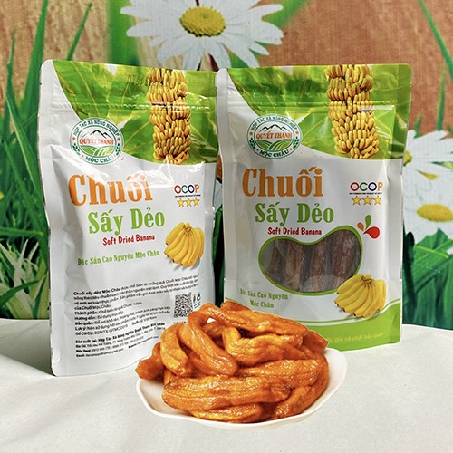 Chuối sấy dẻo Thanh Quyết Mộc Châu Food – OCOP 3 Sao Sơn La