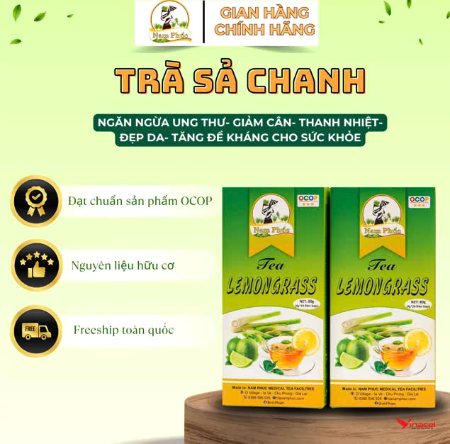 Trà Sả Chanh Nam Phúc – OCOP 3 Sao Gia Lai