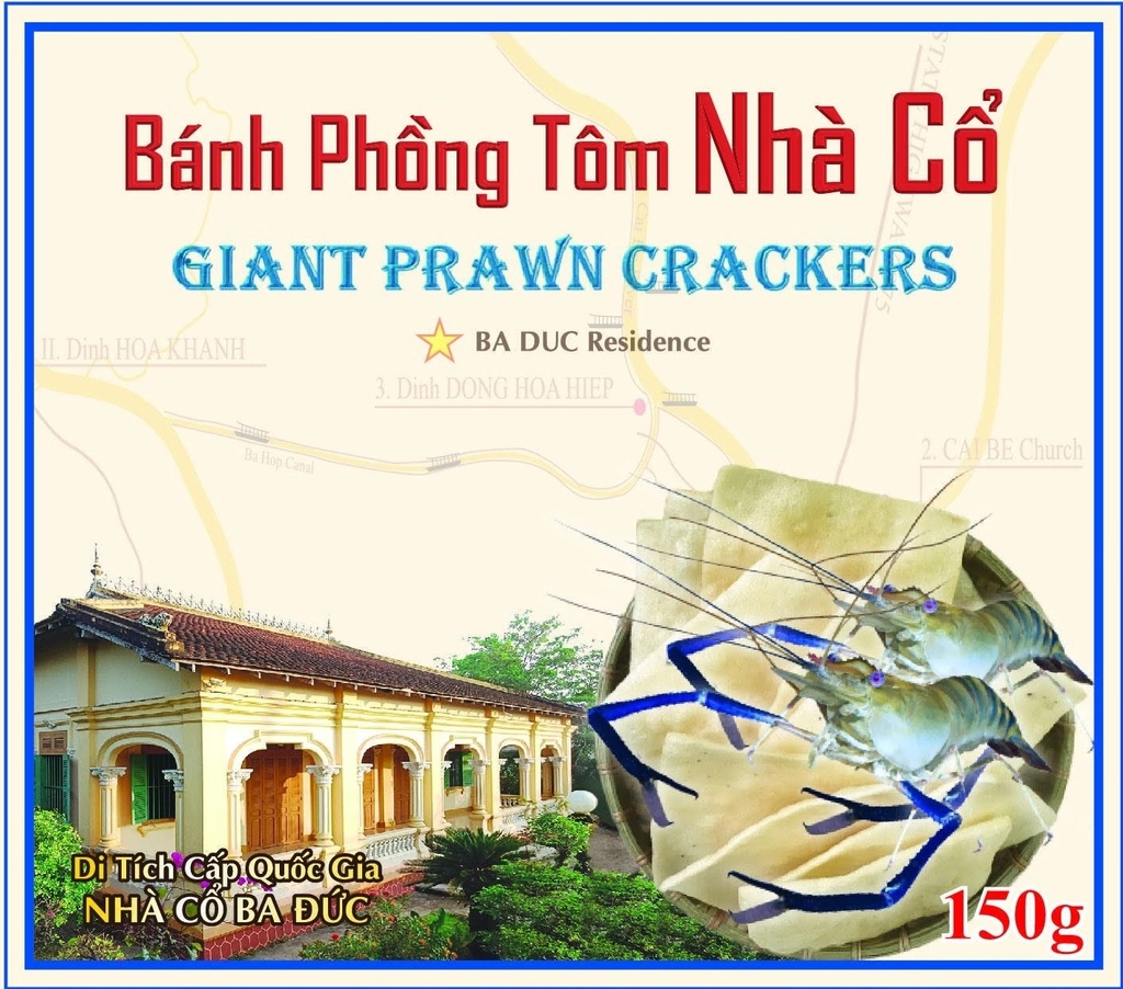 Bánh Phồng Tôm Nhà Cổ Ba Đức - OCOP 4 Sao Tiền Giang