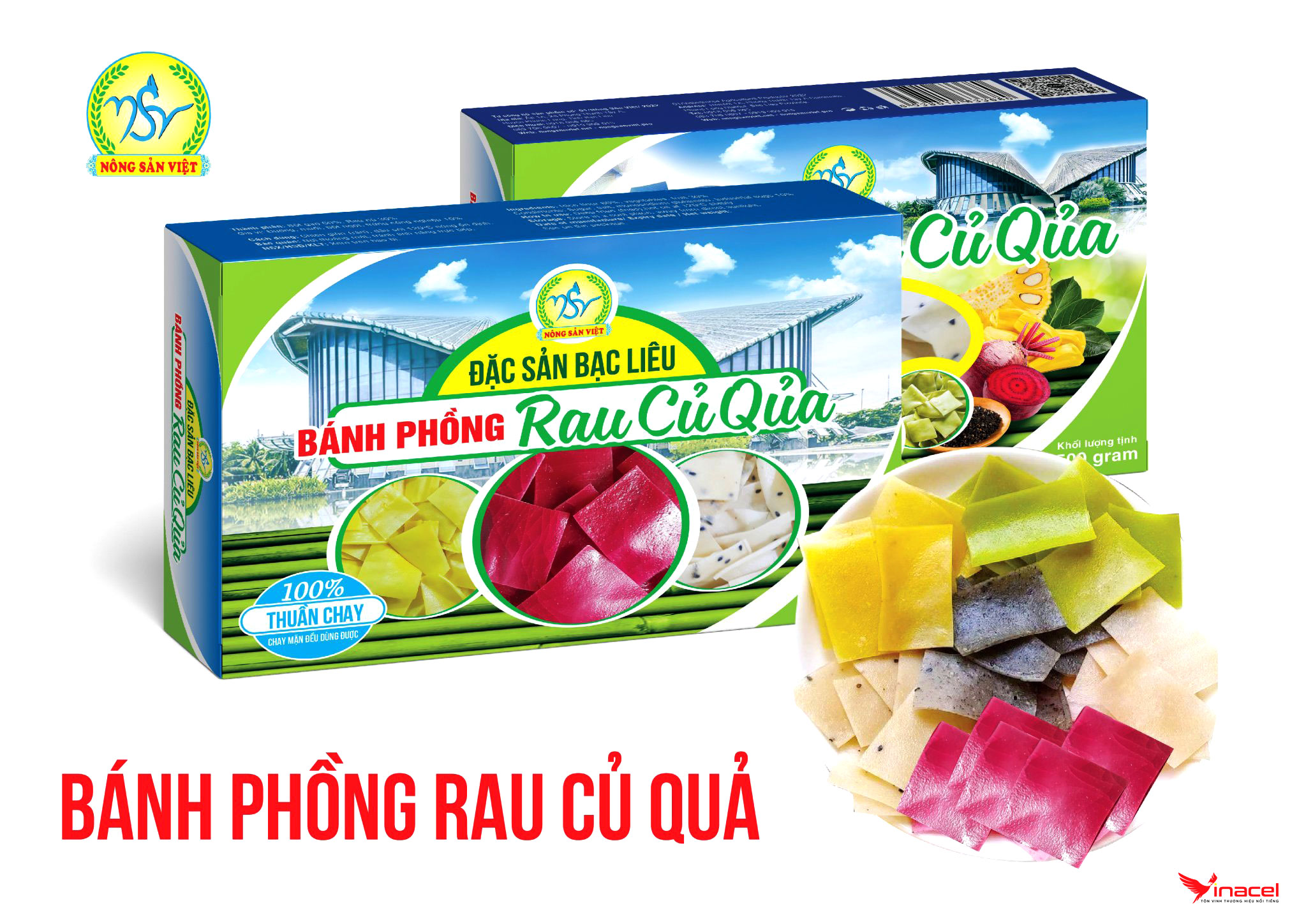 Bánh Phồng Rau Củ Quả Nông Sản Việt - OCOP 4 Sao Bạc Liêu