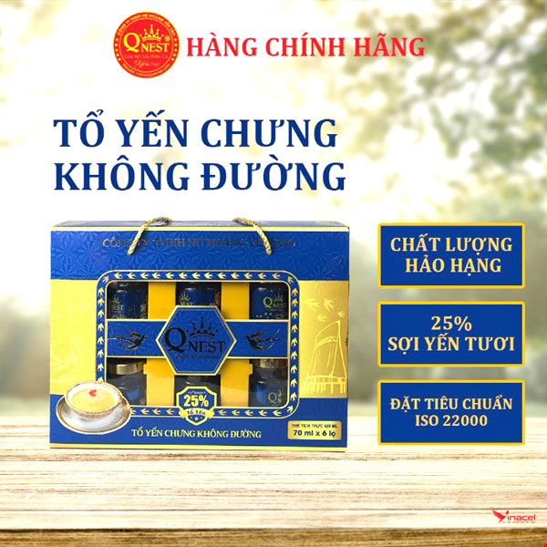 Tổ Yến Chưng Không Đường 25% Nữ Hoàng Yến Sào Đắk Lắk Giá Sỉ