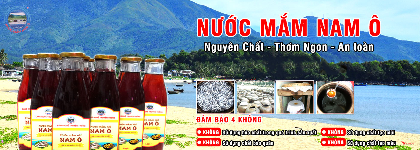 Nước Mắm Nam Ô Bà Quý Chính Hãng